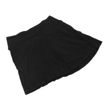 Gonna da tennis con pantaloncini integrati in nylon nero taglia M vita alta
