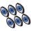 Parches para planchar 6 piezas Multicolor Ojo grande 5.5x3.6cm 3