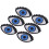 Parches para planchar 6 piezas Multicolor Ojo grande 5.5x3.6cm 1
