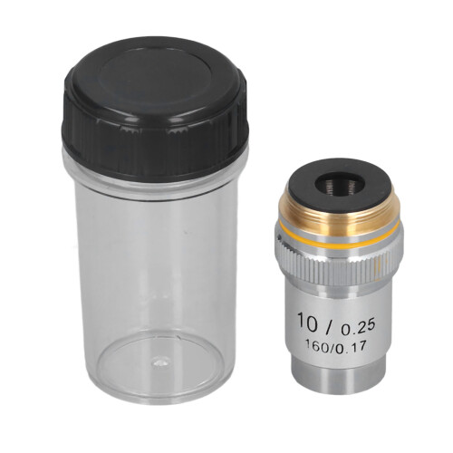 Objectif achromatique en laiton 10/0,25 de 20,2 mm 1