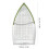 Copriscarpe in alluminio e ferro 12,5 x 22,3 cm antiruggine 7