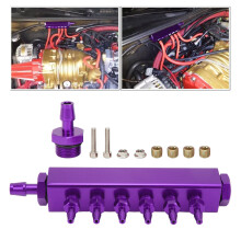 Kit de colector de vacío de 6 puertos morado 1/2 pulgada 1/8 pulgada NPT