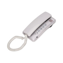 KXT-438 Teléfono de pared ABS blanco, Marcación de nuevo/Flash/Silenciar