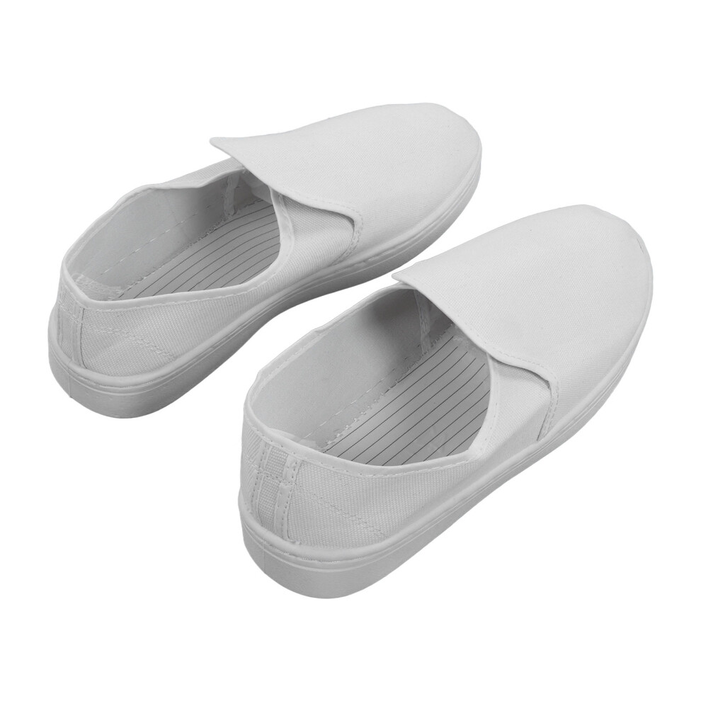 Static Proof Shoes Pvc Canvas Safe Comfortable For Electronics Factory Dust Free Workshop White 39 6911321555572