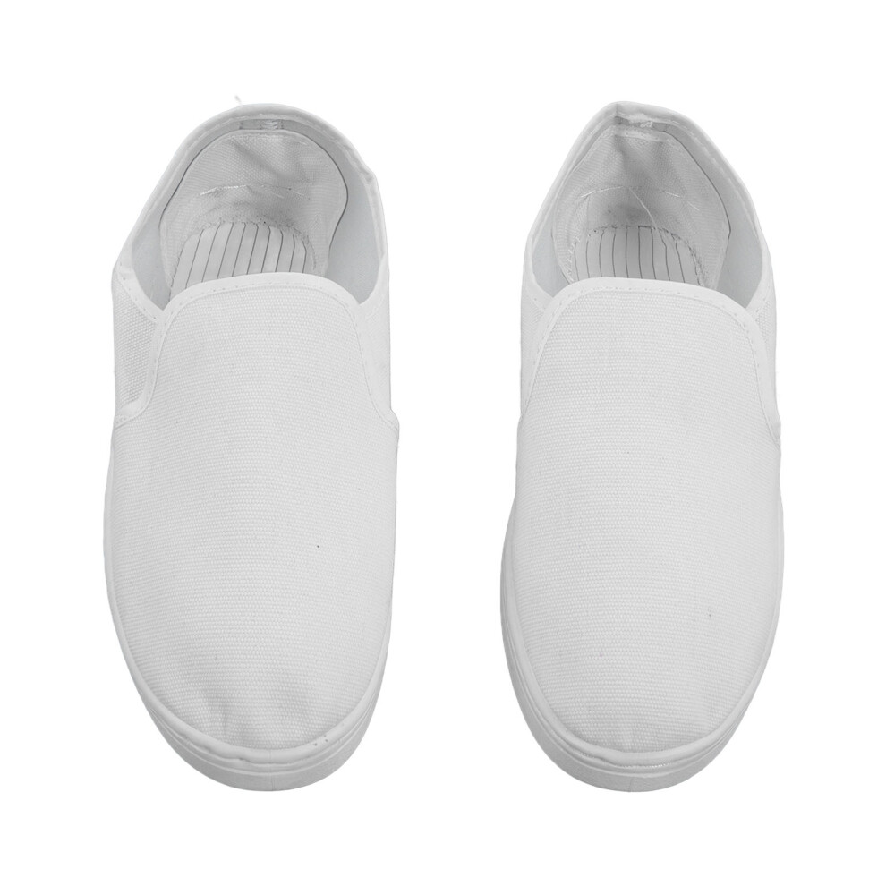 Static Proof Shoes Pvc Canvas Safe Comfortable For Electronics Factory Dust Free Workshop White 42 8391321555563