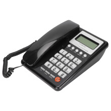 KX-T8001CID Teléfono de escritorio con cable, Pantalla LCD negra, Redial