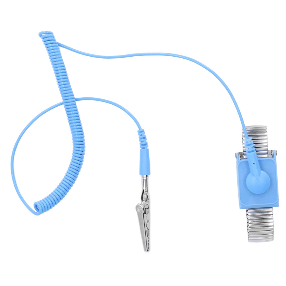 Anti Static Wrist Strap Esd Grounding Metal Wristband 1.8M Long Wire For Workshop Metal Colour Wristband 4941321555694