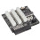 Scheda breakout GPU per mining, 12 porte, nera, 800 W 16