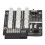 Scheda breakout GPU per mining, 12 porte, nera, 800 W 11