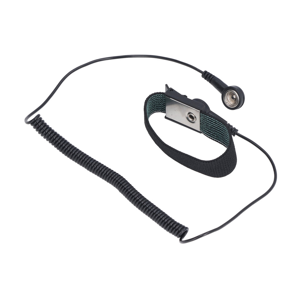 Static Proof Wrist Strap Reusable Esd Wristband With Grounding Wire Extendable Long Cord Black 3521321555767