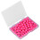 100 pezzi puntine da mappa 9,5x20mm rosso rosa 2