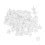 Spilli per corsage 100 pezzi - bianco trasparente 2,3 oz 1