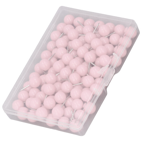 100 pezzi puntine rosa per mappe 9.5x20mm 2