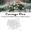 Spilli per corsage 100 pezzi - bianco trasparente 2,3 oz 6
