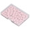 100 pezzi puntine rosa per mappe 9.5x20mm 11