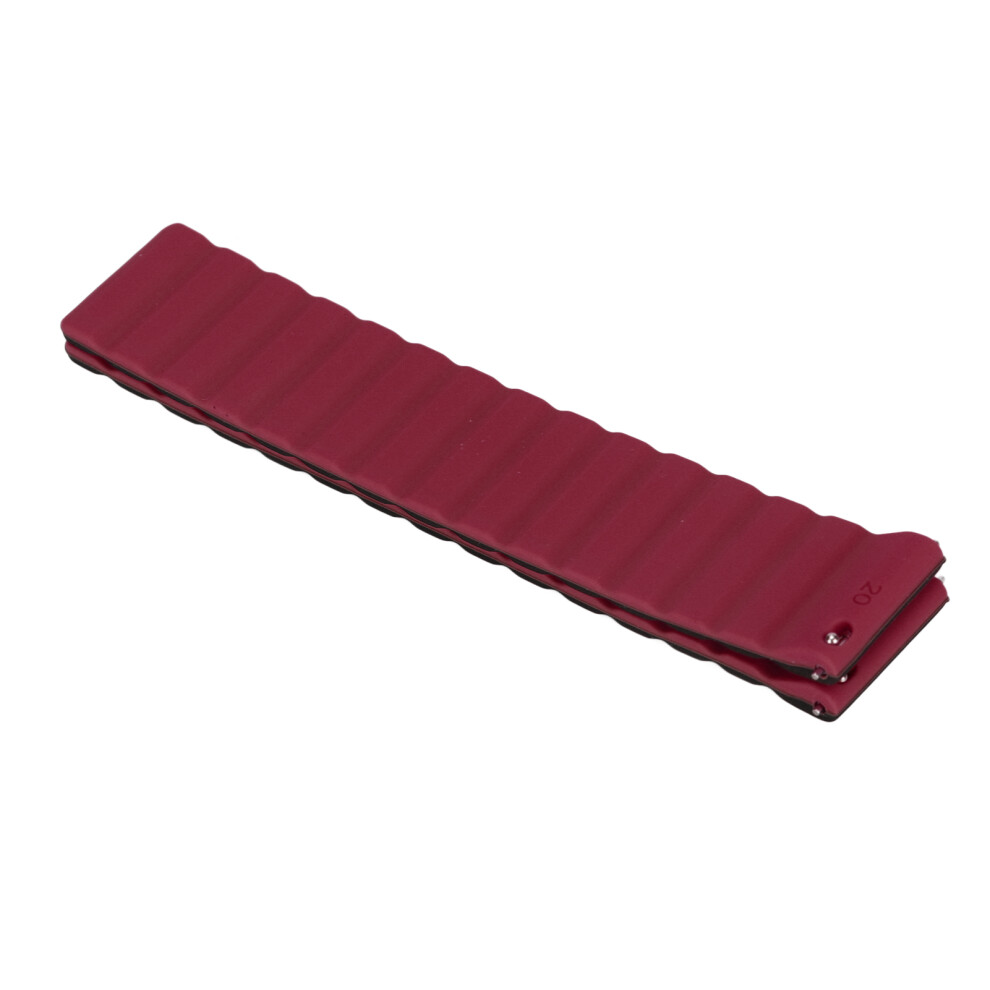 20Mm Universal Watch Band Silicone Magnetic Watch Strap Adjustable Watch Wristband For Amazfit Bip Black Red Black,Red 7641321559070