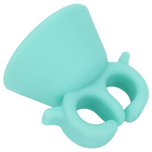 Anello porta-bottiglia per smalto in silicone verde dimensioni
