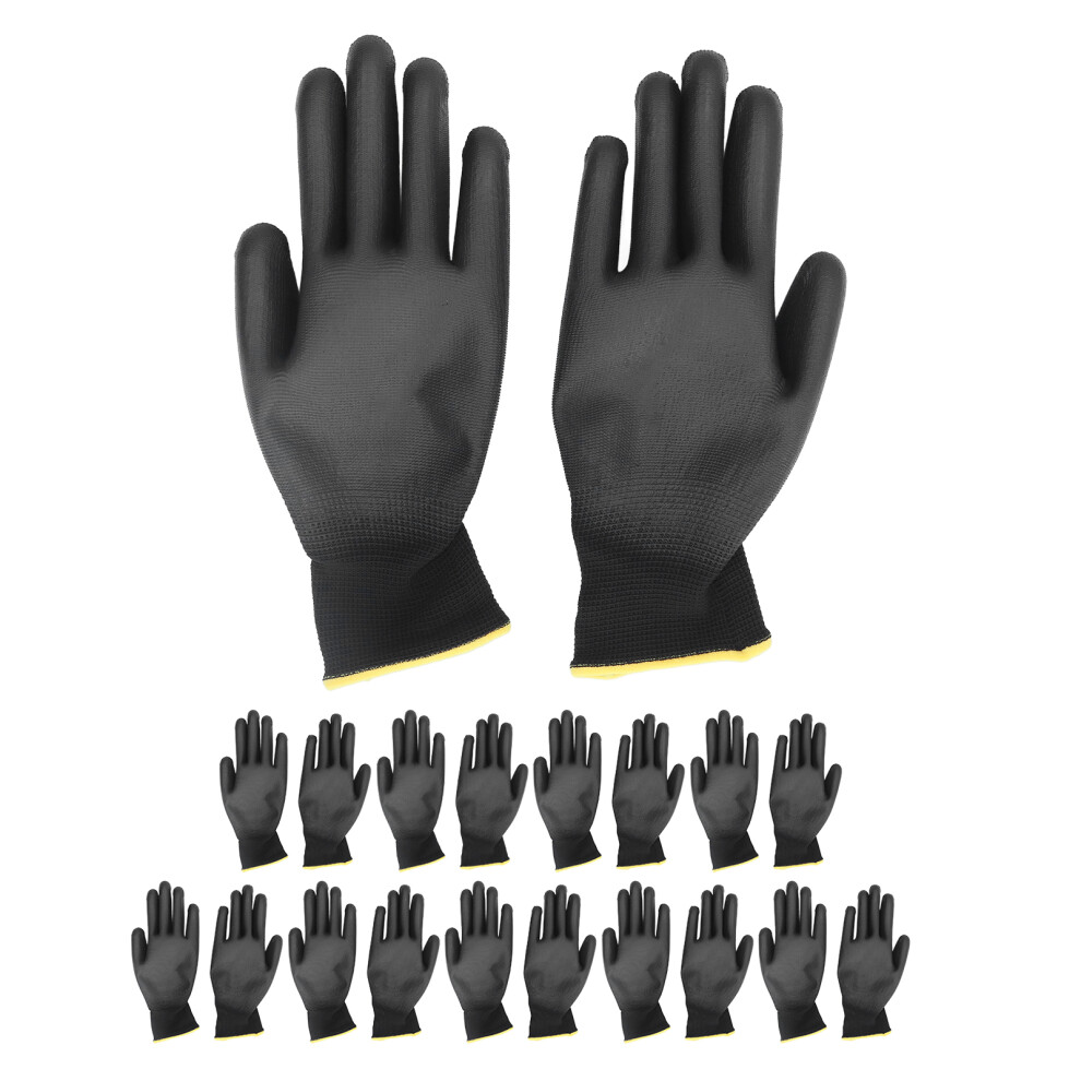 10 Pairs Work Gloves Pu Coated Anti Static Safety Working Accessory Tool Set Kit 8M 9481321559711