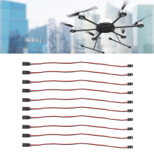 JR 10 piezas de cable de extensión para servo de 3 pines, 300 mm, latón