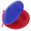 10 pezzi di castagnette da dito in plastica, diametro 5,5 cm, Blu/Rosso 10