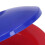 10 pezzi di castagnette da dito in plastica, diametro 5,5 cm, Blu/Rosso 4