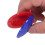 10 pezzi di castagnette da dito in plastica, diametro 5,5 cm, Blu/Rosso 5