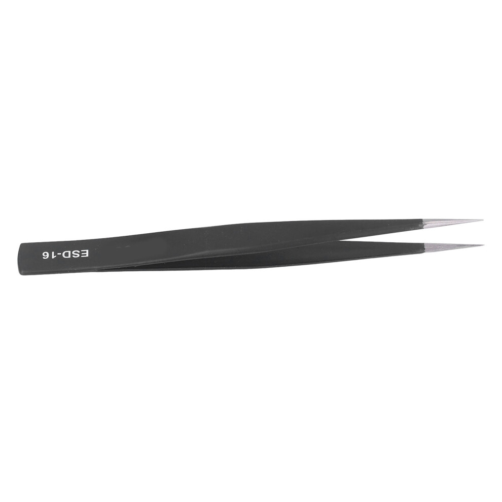 Multifunctional Pointed Anti Static Tweezers Stainless Steel Plastic Coated Repair Tweezers