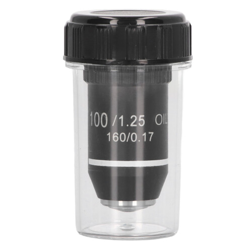 Objectif en laiton 100/1,25, 100X, 20,2 mm RMS 1