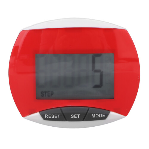 Podomètre rouge professionnel avec clip – portable 1