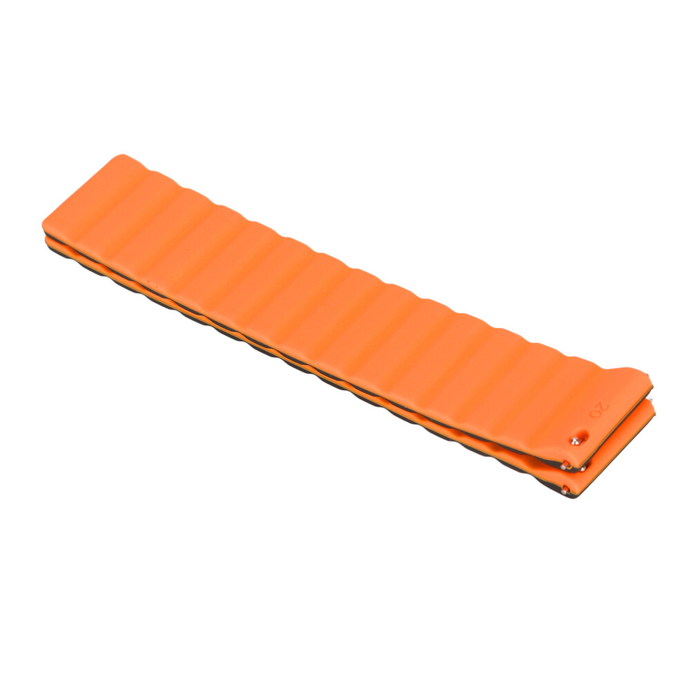 20Mm Universal Watch Band Silicone Magnetic Watch Strap Adjustable Watch Wristband For Amazfit Bip Black Orange Orange,Black 3141321559116