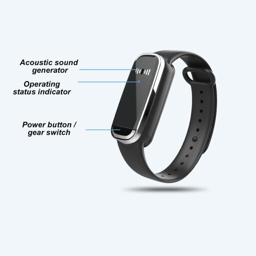 M70 100 mAh Bracciale Ultrasonico Taglia Unica Nero 2