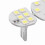 6 piezas 48SMD 12V Luz de panel LED de cúpula blanca 5W 8