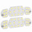 6 piezas 48SMD 12V Luz de panel LED de cúpula blanca 5W 15