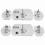 6 piezas 48SMD 12V Luz de panel LED de cúpula blanca 5W 9