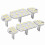 6 piezas 48SMD 12V Luz de panel LED de cúpula blanca 5W 2