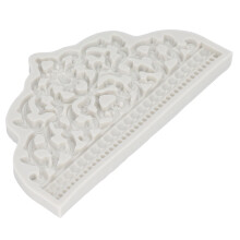 Molde para fondant en forma de corona, grande, silicona gris, grado alimentario