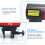 Alimentatore automatico 200 ml 4 gruppi Nero+Rosso 14,5x11x7 cm 4