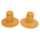 2 piezas de tope de muelle trasero de PU amarillo 12802494 2