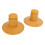 2 piezas de tope de muelle trasero de PU amarillo 12802494 16