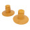 2 piezas de tope de muelle trasero de PU amarillo 12802494 11