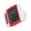 Podomètre à clip rouge avec écran LCD, compteur de pas 10