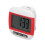 Podomètre à clip rouge avec écran LCD, compteur de pas 16