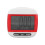 Podomètre à clip rouge avec écran LCD, compteur de pas 2