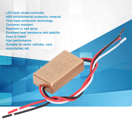 LF-100C 50W ABS LED Estroboscópico Controlador de 12-24V 2