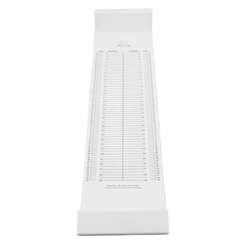 Tapis de mesure pour bébé blanc ABS+PVC pliable