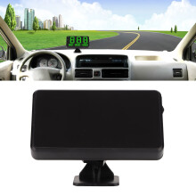 Affichage tête haute universel pour véhicule noir, 4,5 pouces, avec alarme GPS & alimentation USB