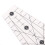 Righello per quilting con scanalatura a 22,5 8 piedi trasparente 10