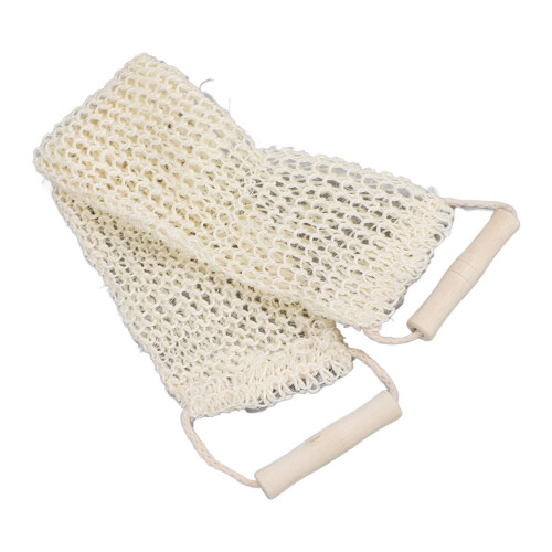 Cepillo exfoliante para ducha de madera, textura gruesa 1