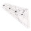 Righello per quilting con scanalatura a 22,5 8 piedi trasparente 7