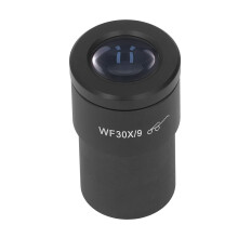 WF30X/9 oculare per microscopio stereo da 30 mm, argento, 9 mm